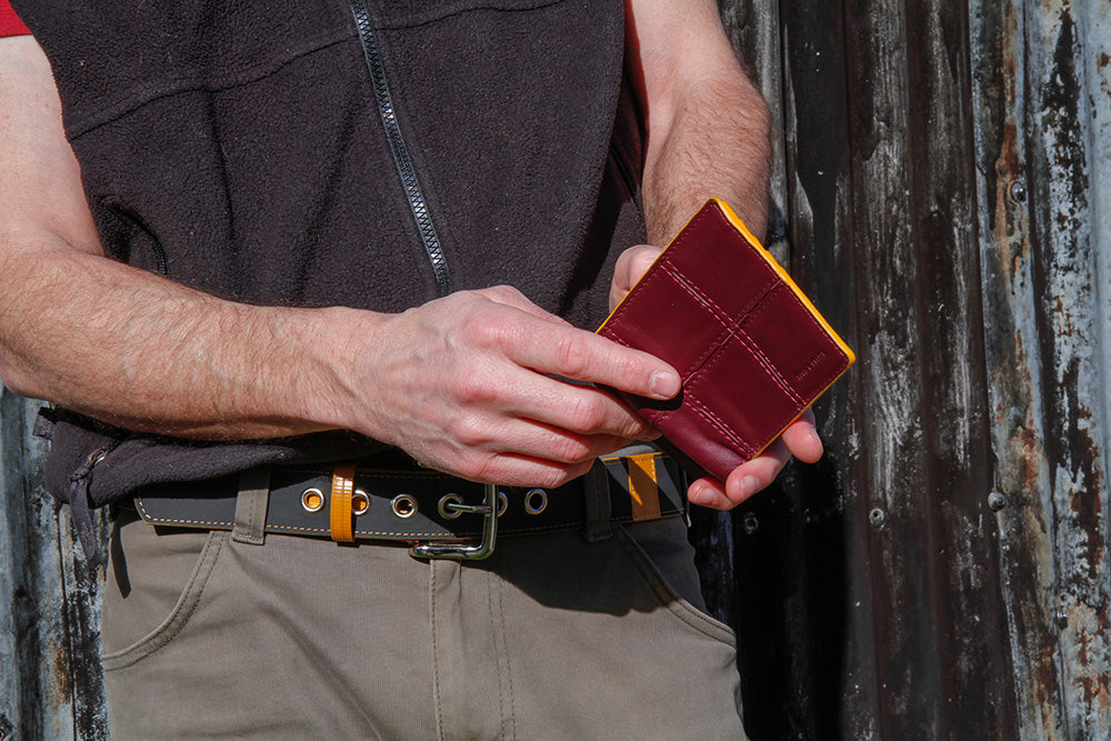 Leather Wallet with Coin Pocket