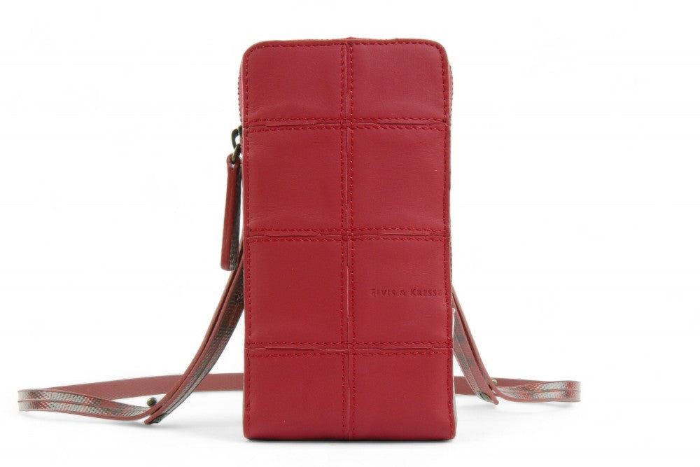 Sustainable leather phone bag by Elvis & Kresse