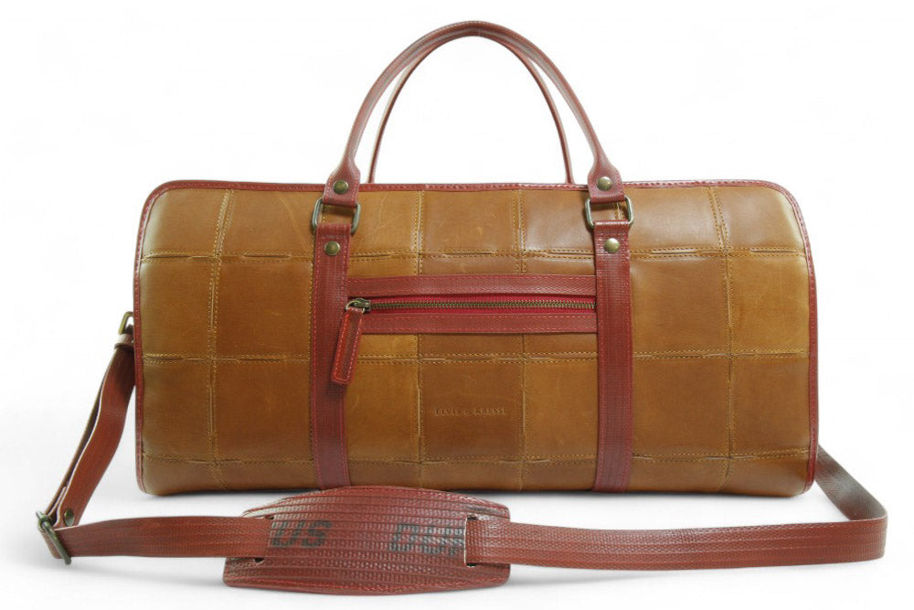 leather travel bag