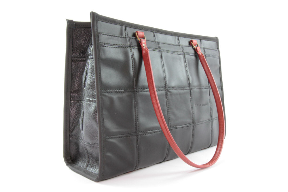 genuine leather tote bag