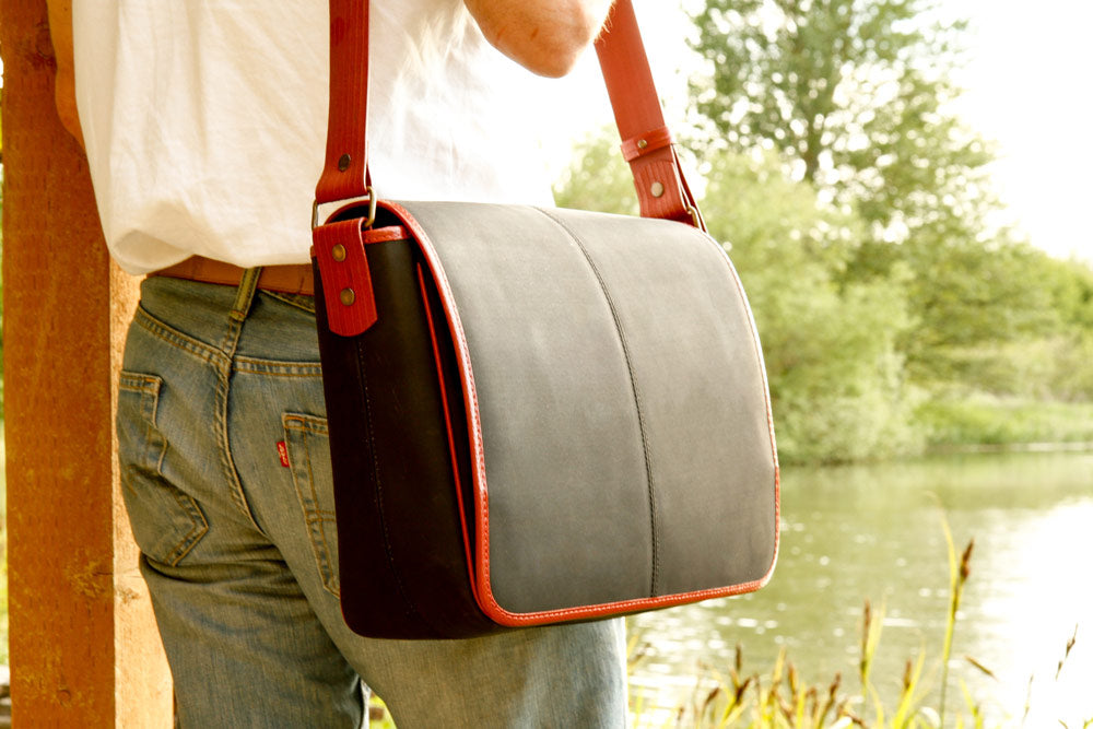 Augus Leather Small Messenger Bag For Men Crossbody Handbag Shoulder Sling  Travel Bags for Men Purse Daypack Magnetic Buckle