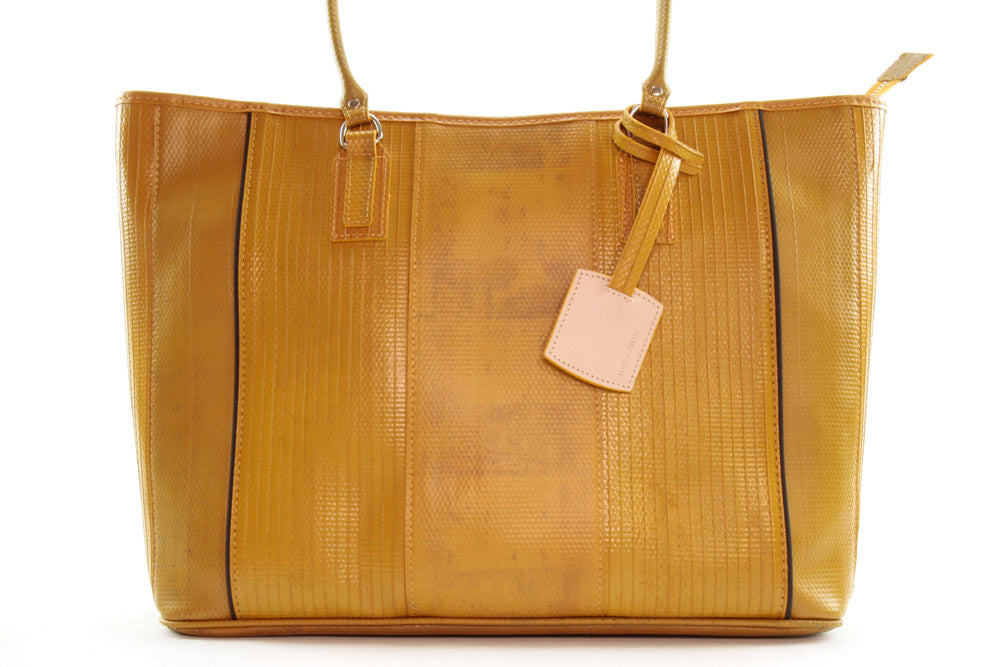 Handmade Yellow Tote Bag by Elvis & Kresse